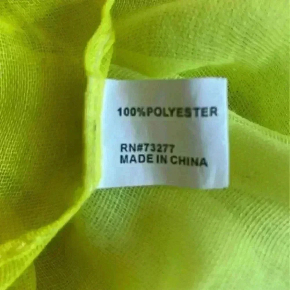 ⭐️ Yellow and white thin scarf - Picture 3 of 3